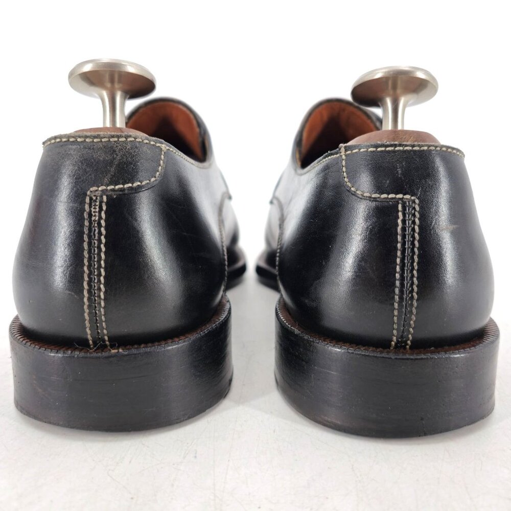 Vintage Italian McDowell Mens 9.5D /8.5UK Black Leather Dress Shoes Derby Oxford - Picture 7 of 12